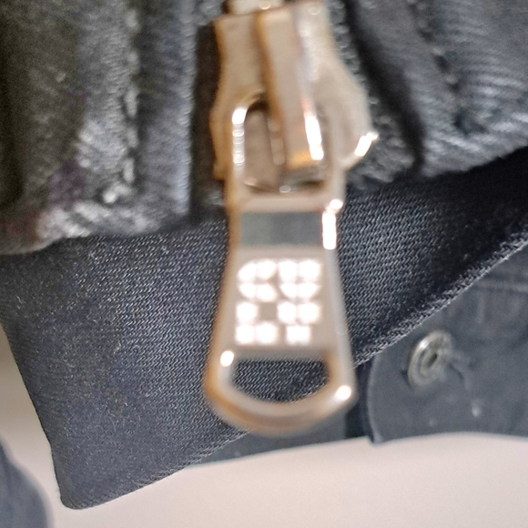 CULT OF INDIVIDUALITY JACKETMEN XXL BLACK PAIN SPLATTER TRUCKER STRETCH./ Dr - Picture 8 of 14